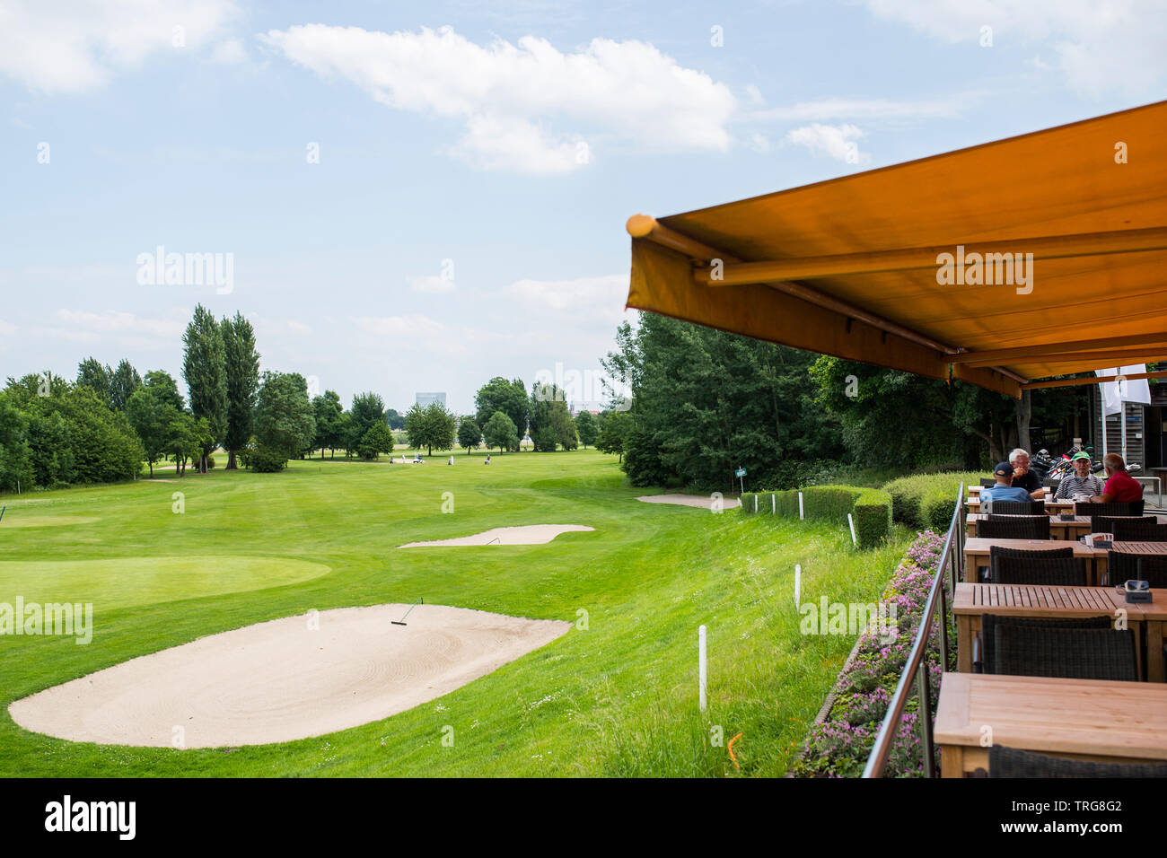 Golf Club Lausward à Düsseldorf, Allemagne. Golf-Sport GSV-Verein e.V. Banque D'Images