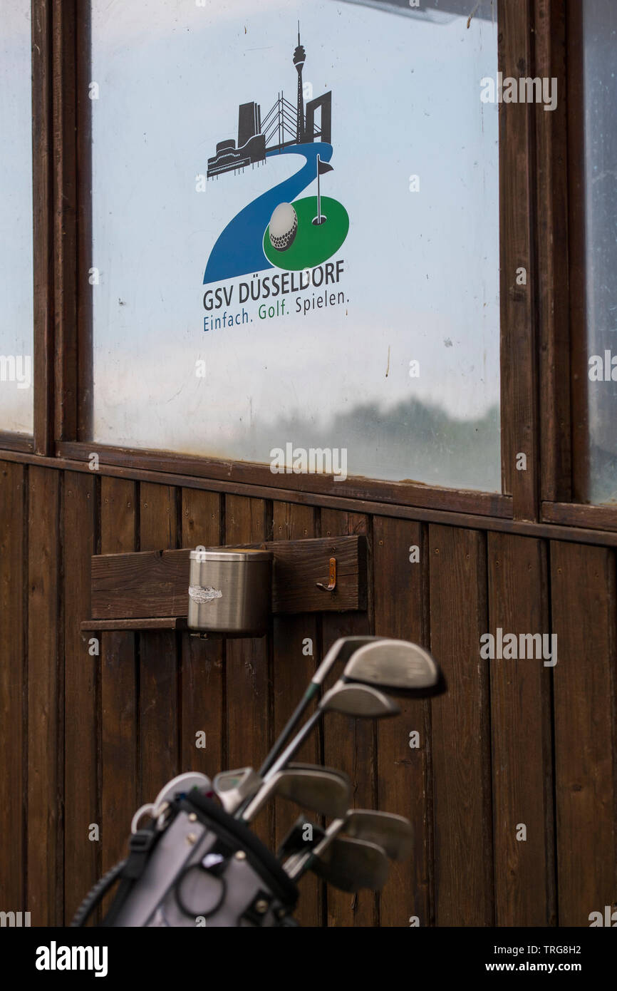 Golf Club Lausward à Düsseldorf, Allemagne. Golf-Sport GSV-Verein e.V. Banque D'Images