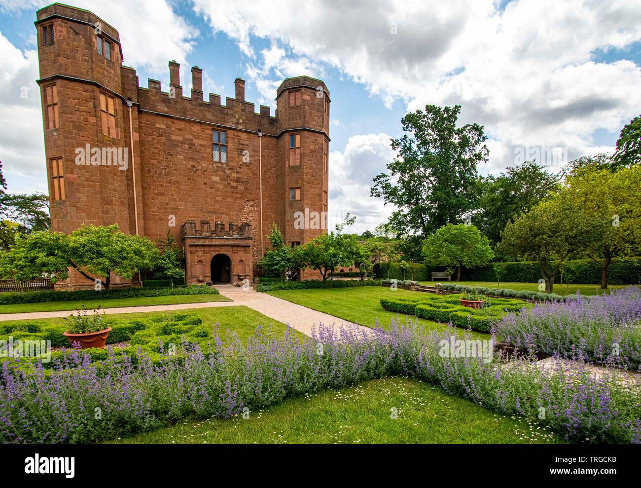 De superbes jardins et château de Kenilworth Banque D'Images