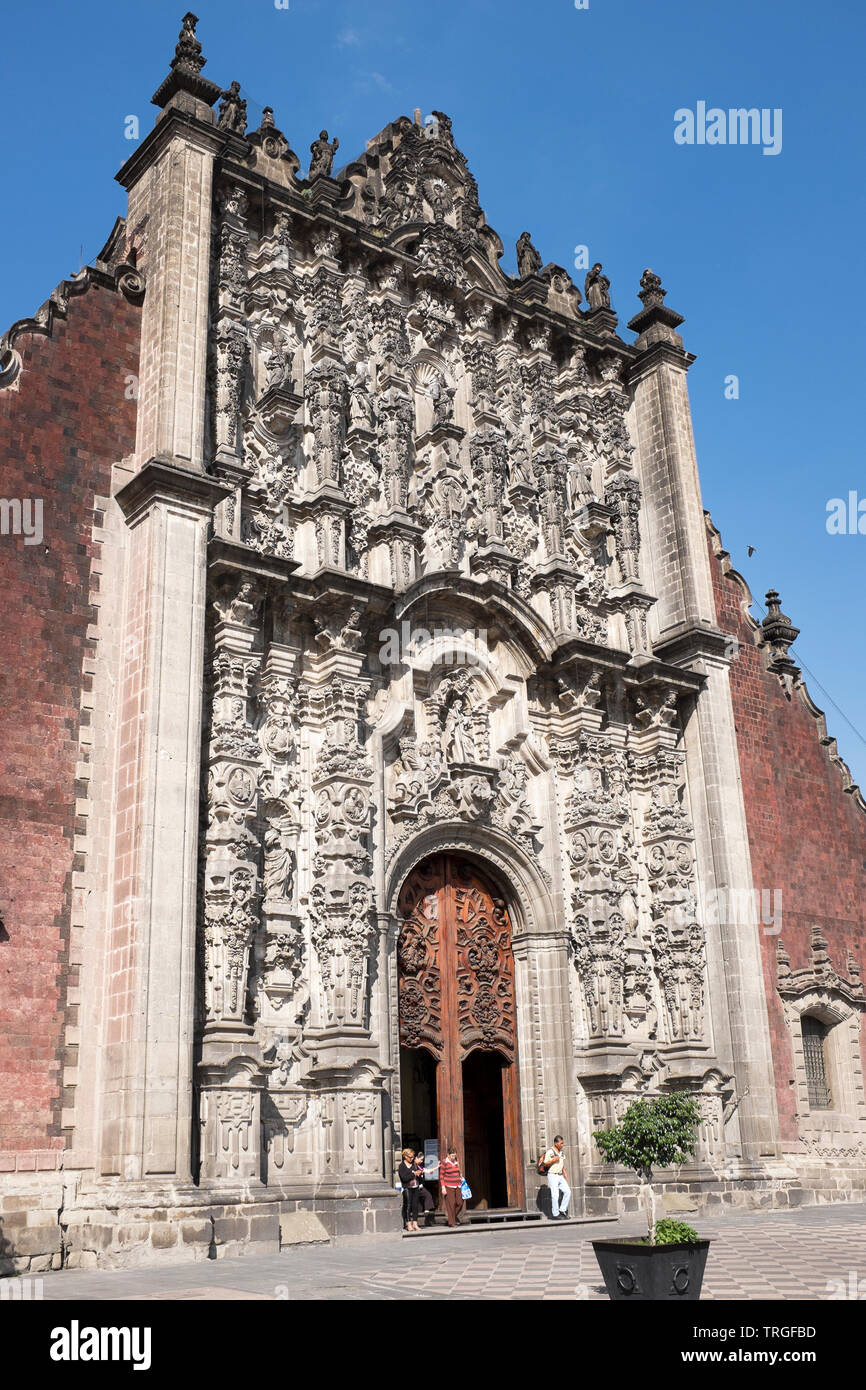 L'entrée du tabernacle de la Cathédrale Métropolitaine de l'assomption de Marie de la ville de Mexico Banque D'Images