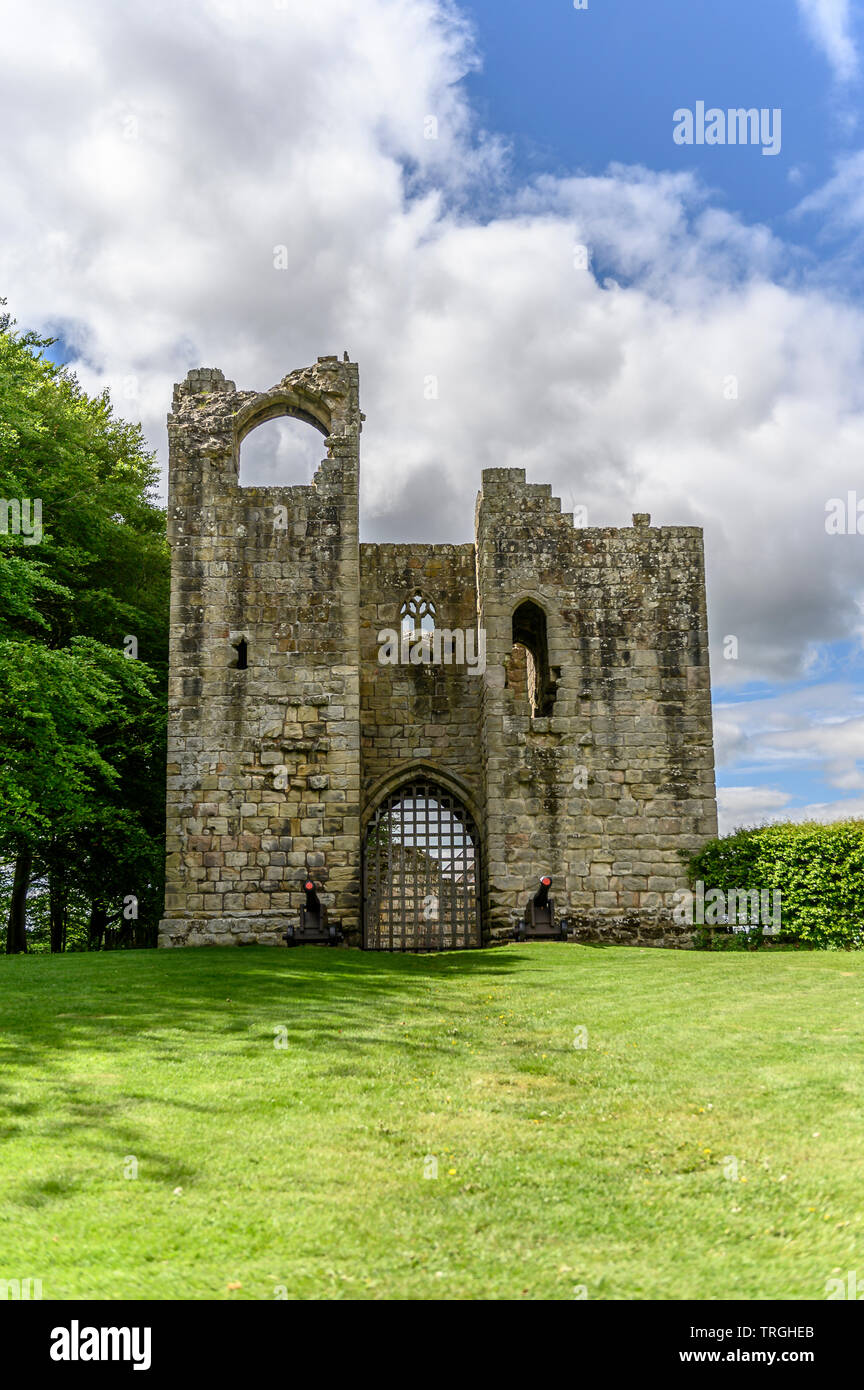 Etal Castle Gatehouse, etal, Northumberland, Angleterre Banque D'Images