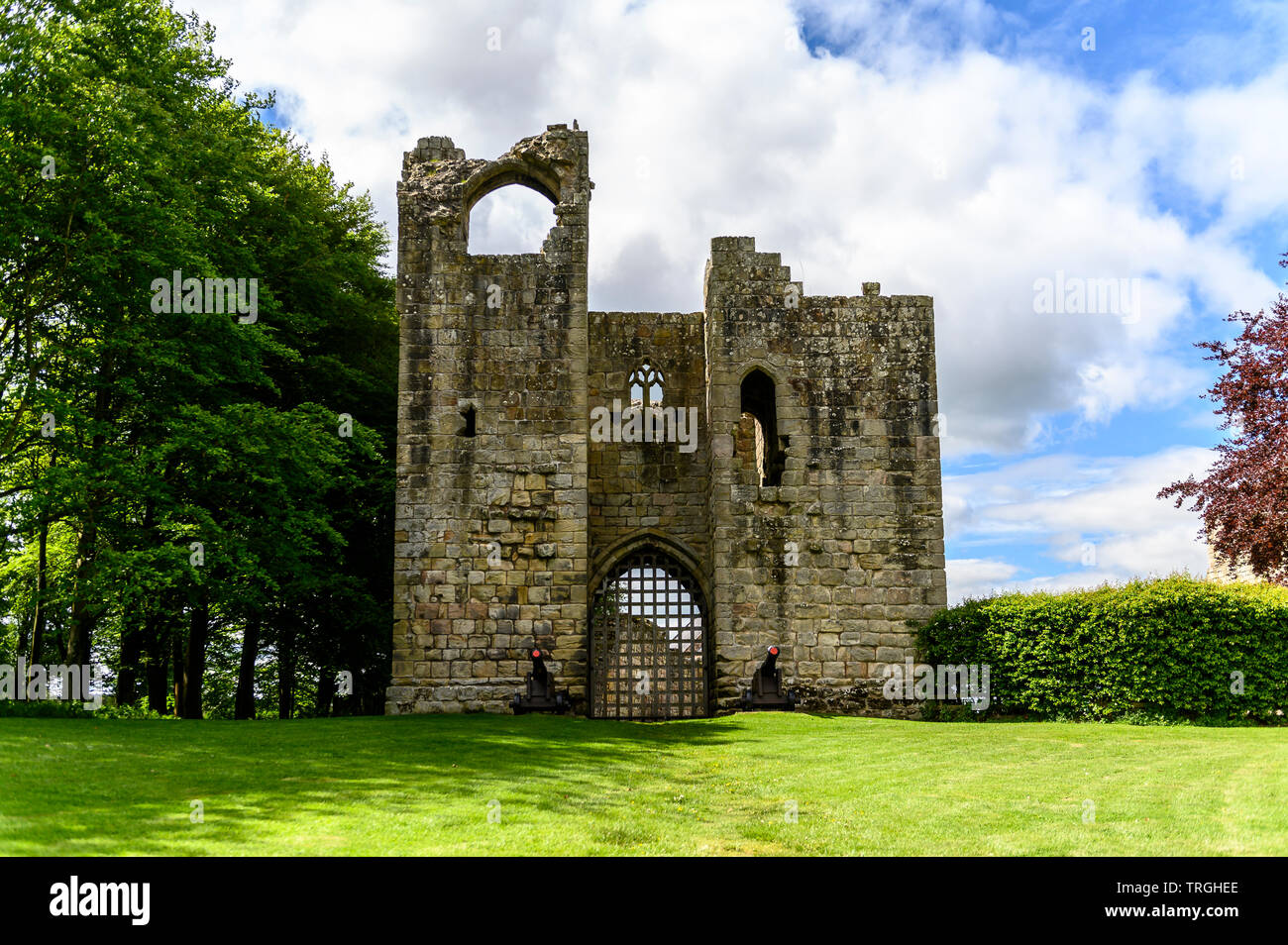 Etal Castle Gatehouse, etal, Northumberland, Angleterre Banque D'Images