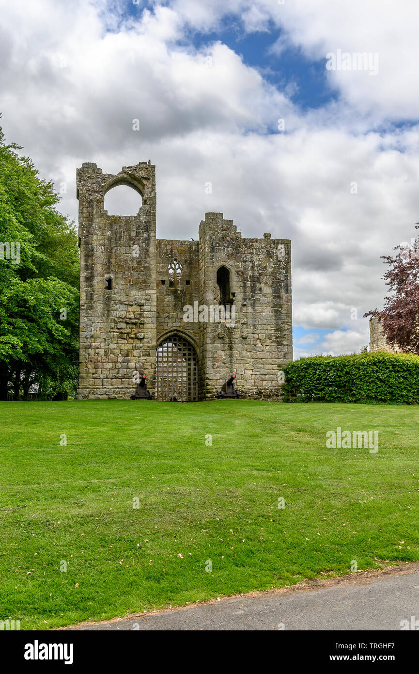 Etal Castle Gatehouse, etal, Northumberland, Angleterre Banque D'Images