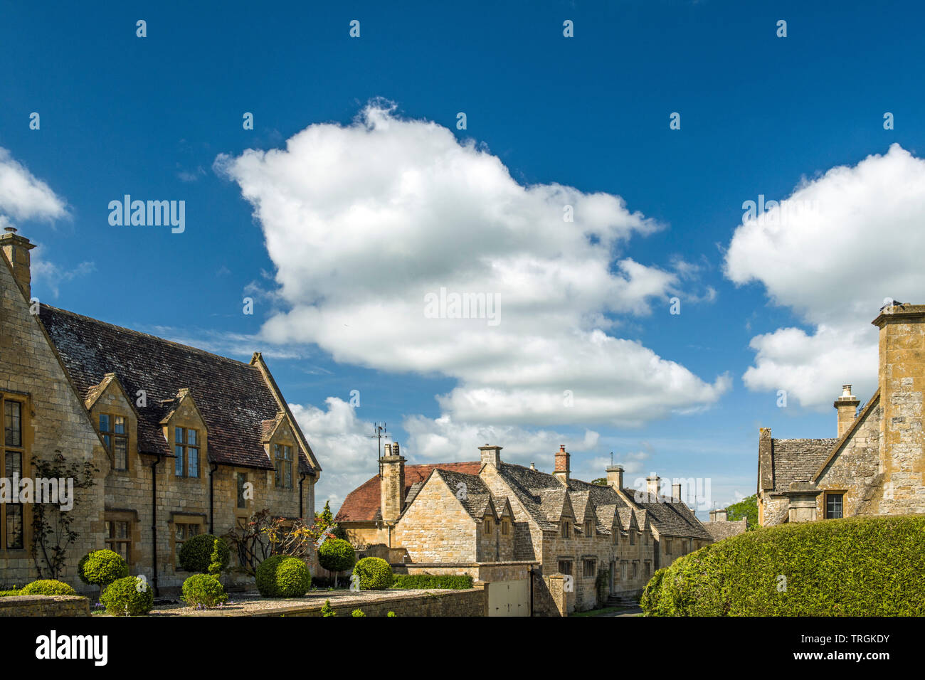 Stanton dans les Cotswolds Gloucestershire, un petit village anglais ancien et très joli Banque D'Images