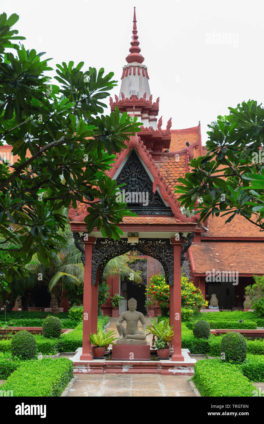 Musée national de CAMBODGE, Phnom Penh, Cambodge, Indochine, Asie du Sud, Asie Banque D'Images