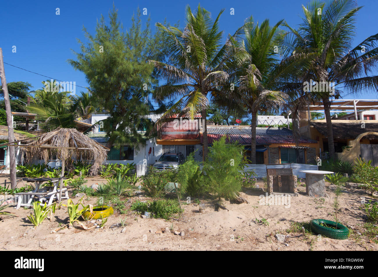 Beachfront, Tofo (Mozambique) Banque D'Images