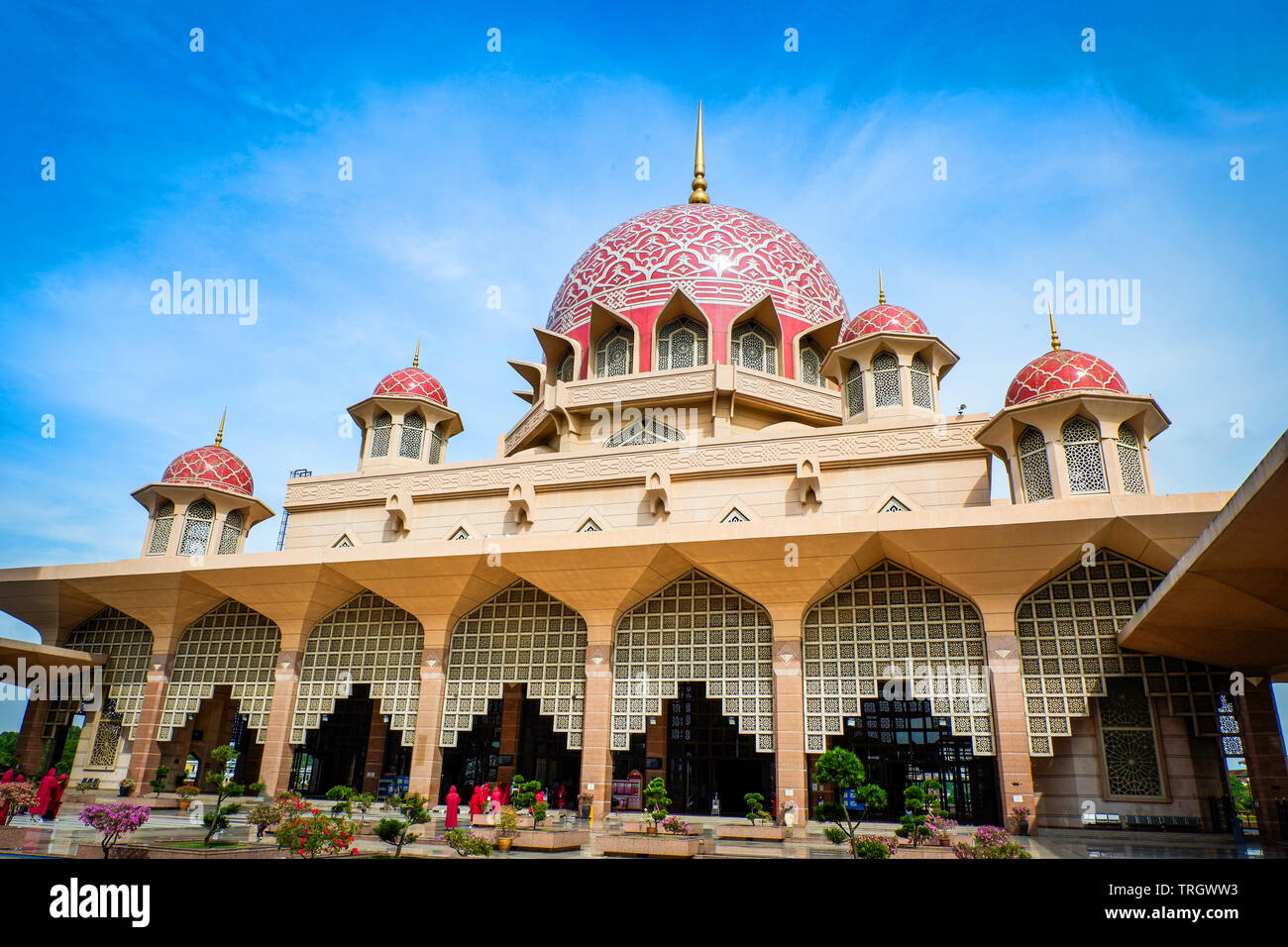 Mosquée Putra plus célèbre attraction touristique à Kuala Lumpur Malaisie / Putrajaya Masjid Putra Banque D'Images