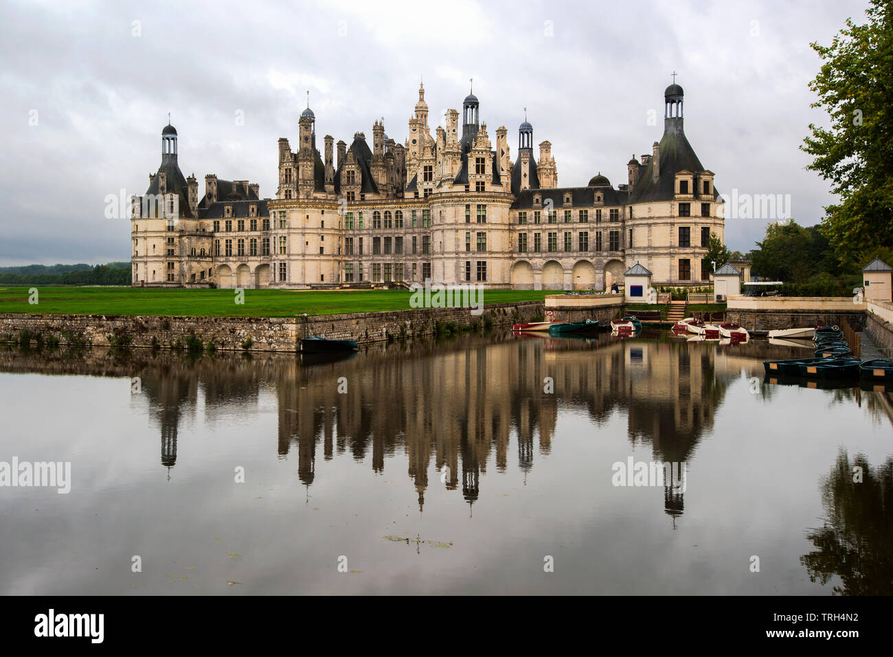 Château de Chambord, Loire, France est l'un des plus importants châteaux dans le monde. Banque D'Images