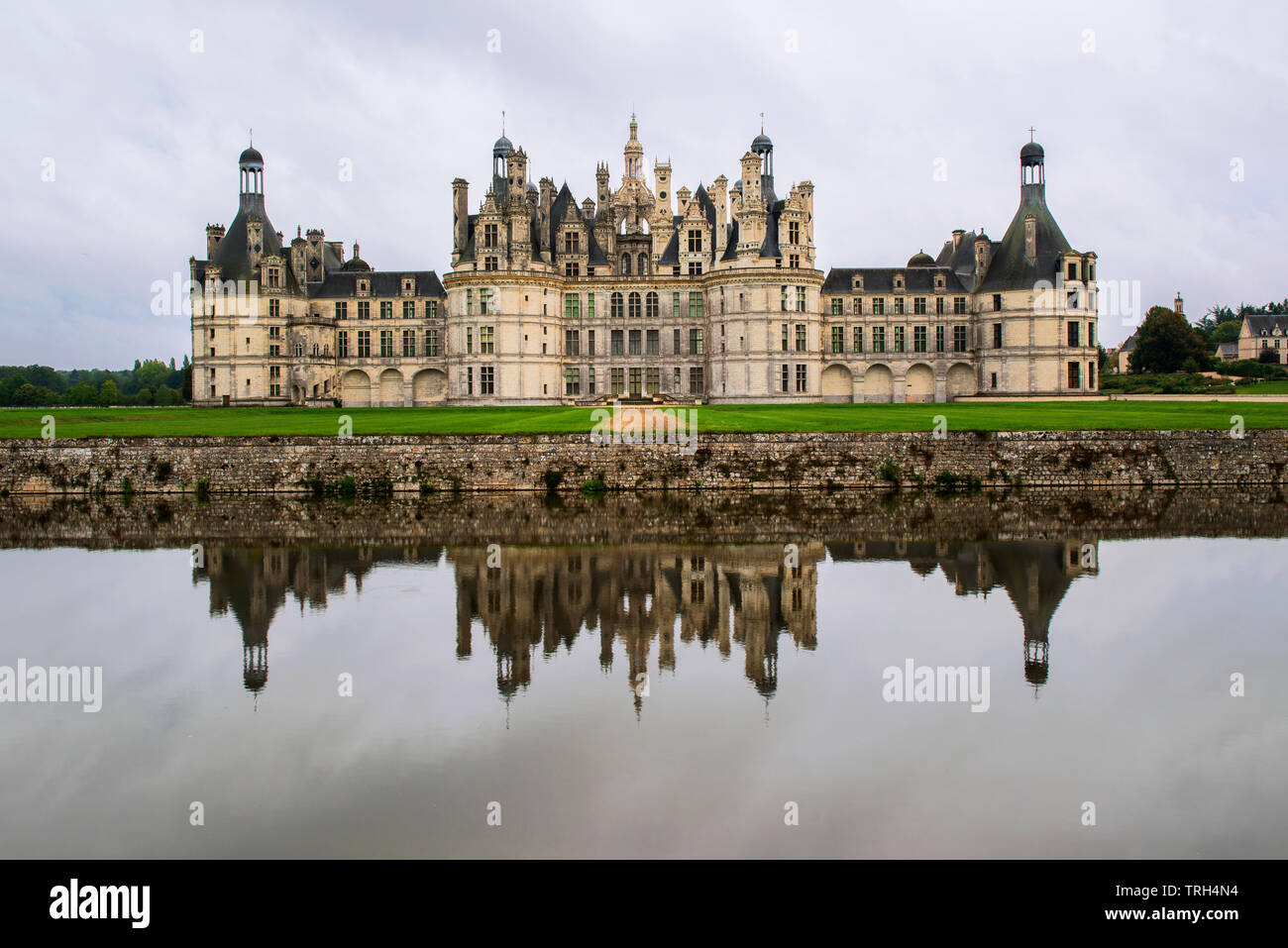 Château de Chambord, Loire, France est l'un des plus importants châteaux dans le monde. Banque D'Images