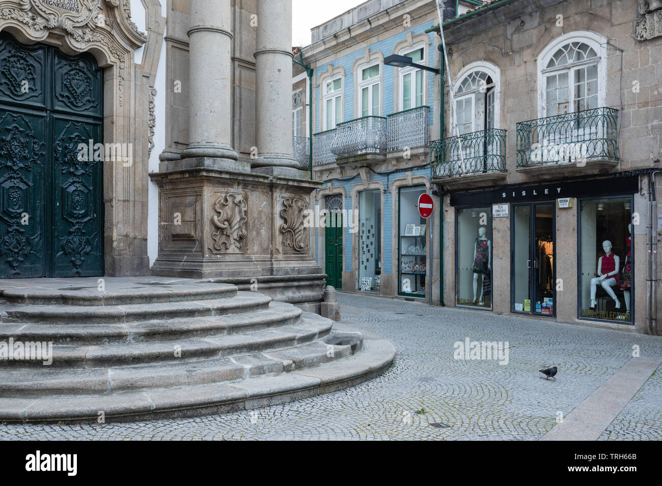 Plaza Sao Paulo, Vila Real, Portugal Banque D'Images