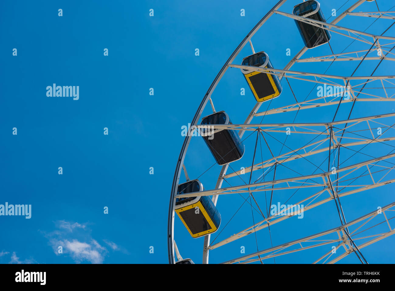 Grande roue à Munich, Allemagne Banque D'Images