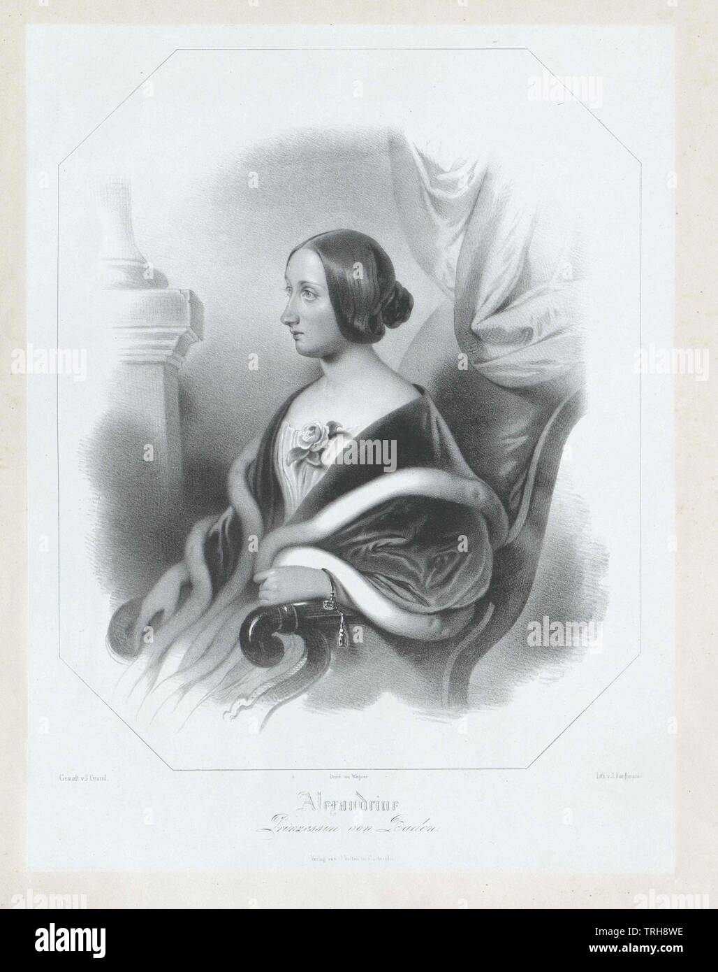 Alexandrine, princesse de Bade, Additional-Rights Clearance-Info-Not-Available- Banque D'Images