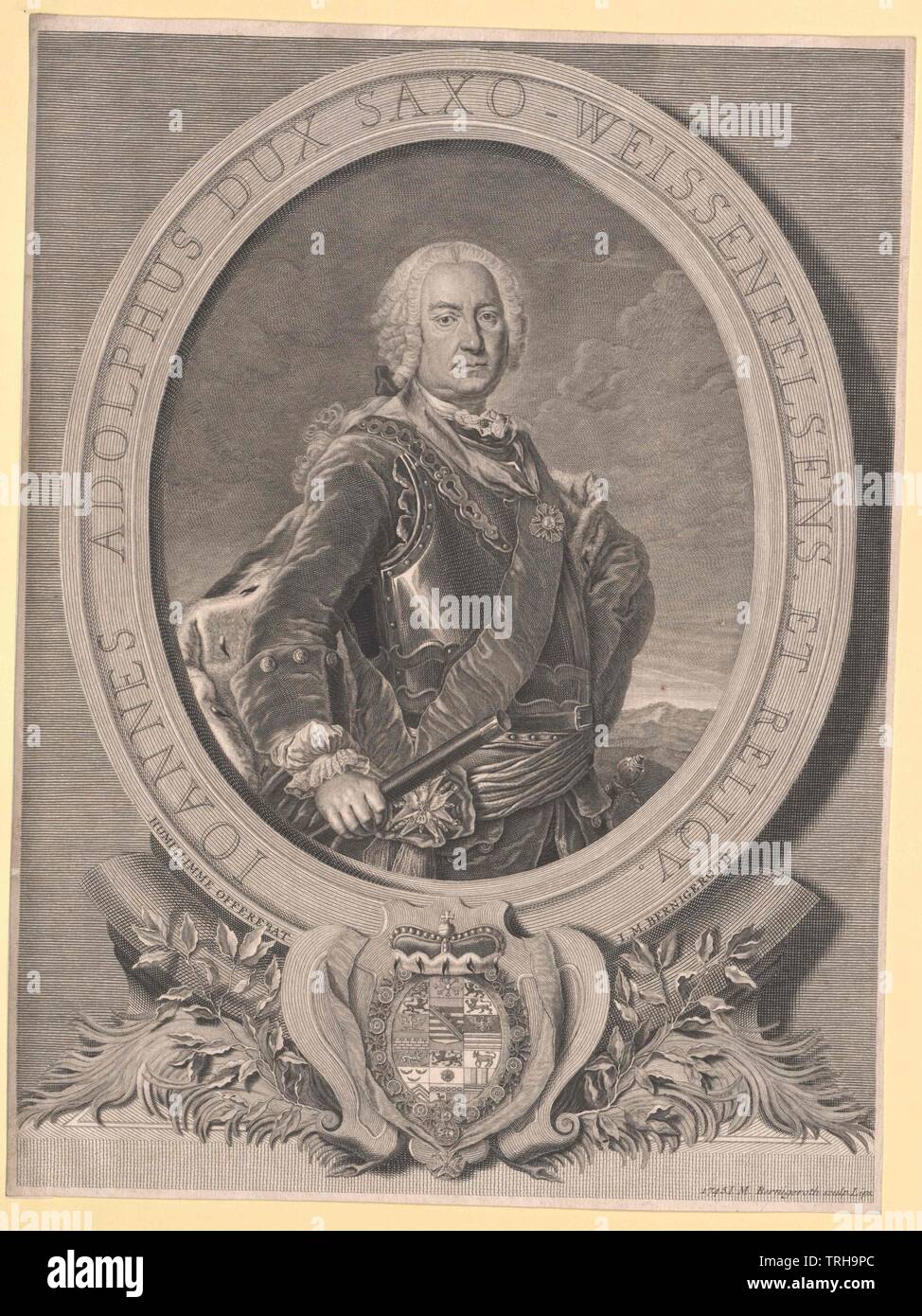 Johann Adolf II, Duc d'Additional-Rights Clearance-Info Sachsen-Weissenfels,--Not-Available Banque D'Images