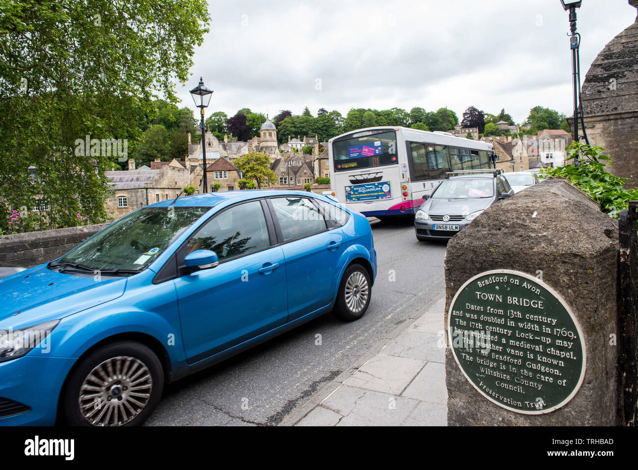 Ville de Bradford on Avon, Wiltshire en Angleterre de l'Ouest Banque D'Images