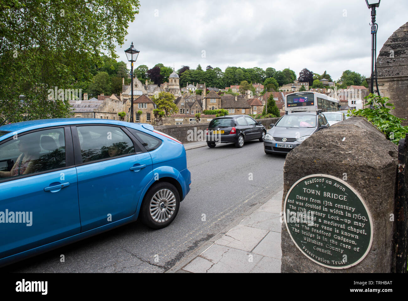 Ville de Bradford on Avon, Wiltshire en Angleterre de l'Ouest Banque D'Images
