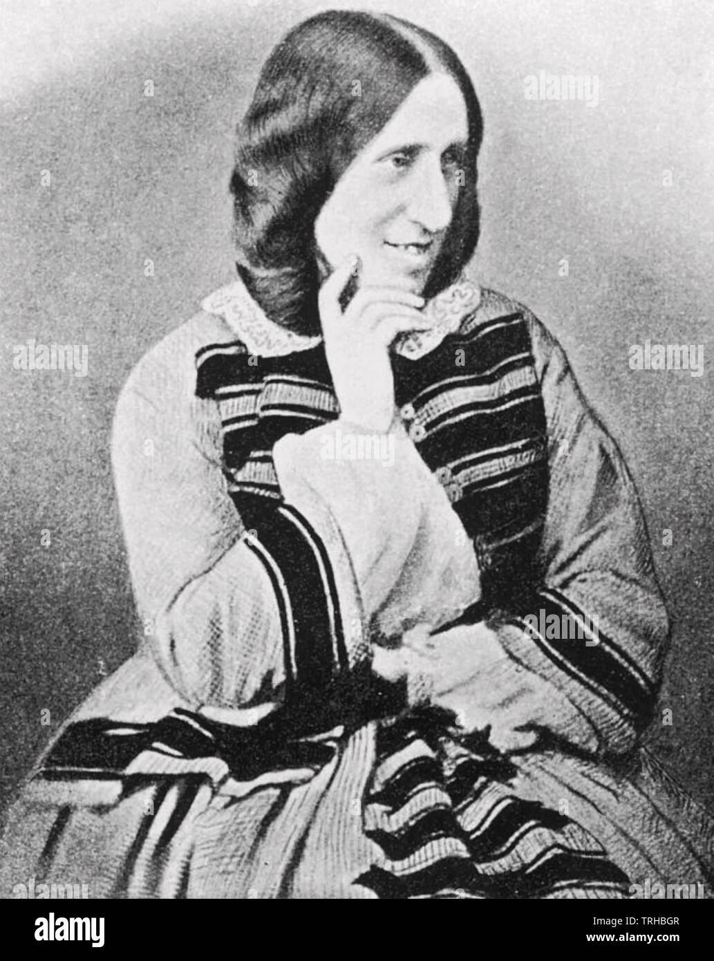 GEORGE ELIOT - Mary Ann Evans (1819-1880), romancier anglais Banque D'Images