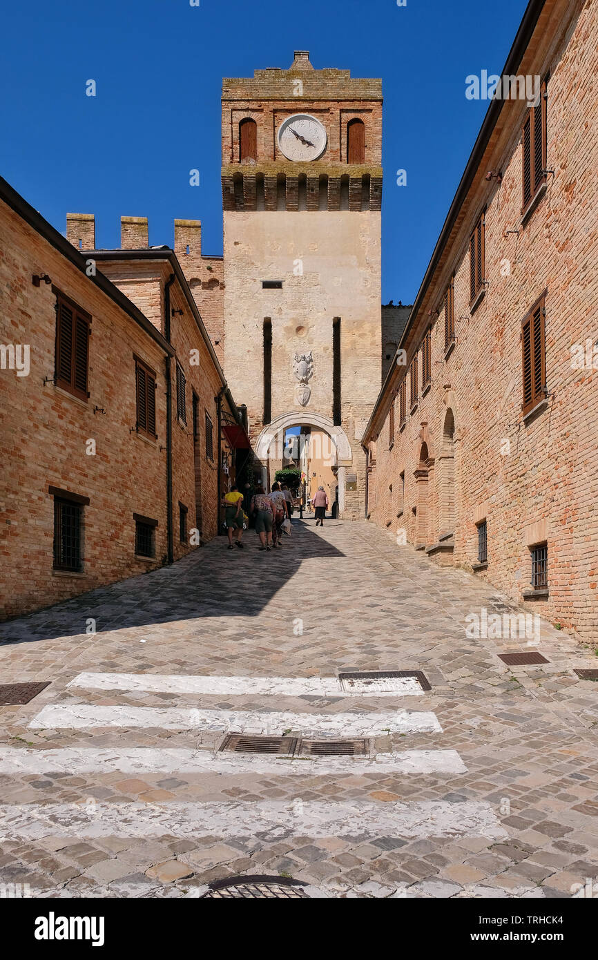 Castello di Gradara dans la province des Marches, en Italie. Banque D'Images
