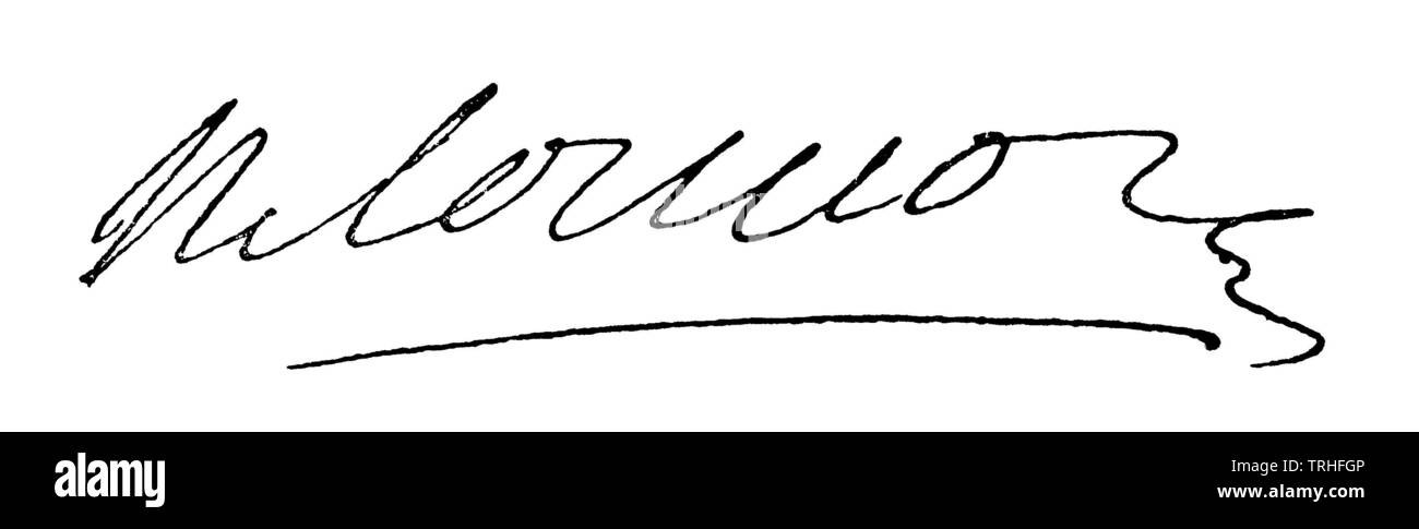 Le Tellier de Louvois, François Michel (né le 18 janvier 1641, Paris, mort le 16 juillet 1691, Paris), homme d'État français et ministre de la guerre. Autographe, , (livre d'histoire, 1902) Banque D'Images