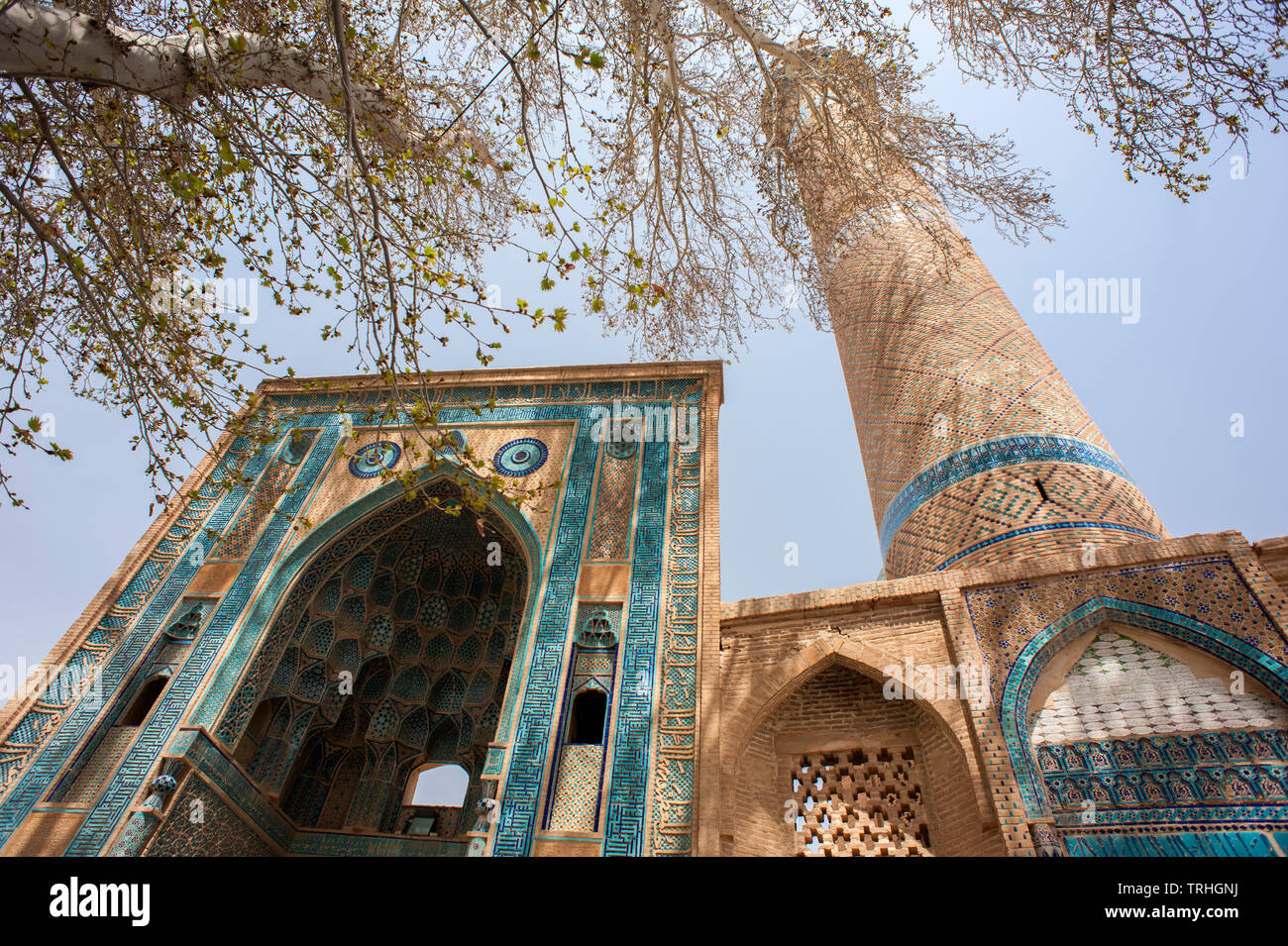 La Masjed-e Jame ou mosquée de vendredi à Natanz, l'Iran. Banque D'Images