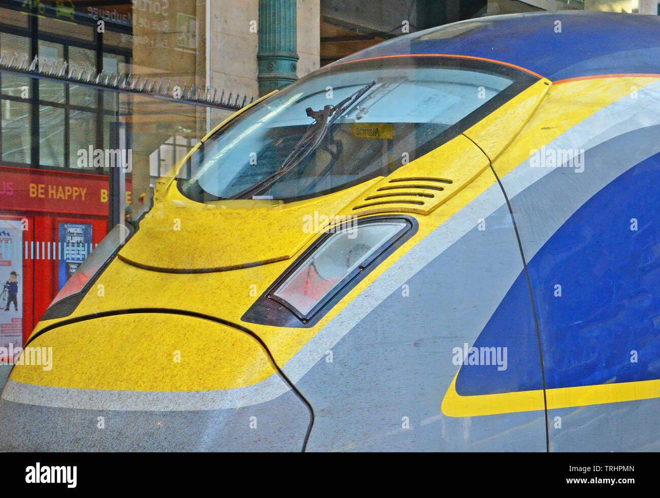 Train Eurostar en gare du Nord, Paris, Ile-de-France, France Banque D'Images