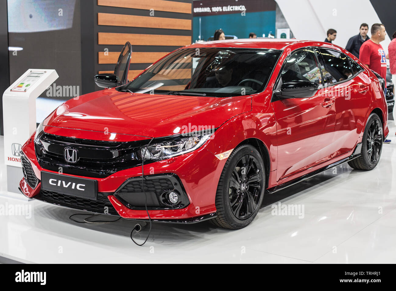 Barcelone, Espagne - 19 mai 2019 : Honda Civic en vedette à Barcelone dynamique Automobile 2019 à Barcelone, Espagne. Banque D'Images