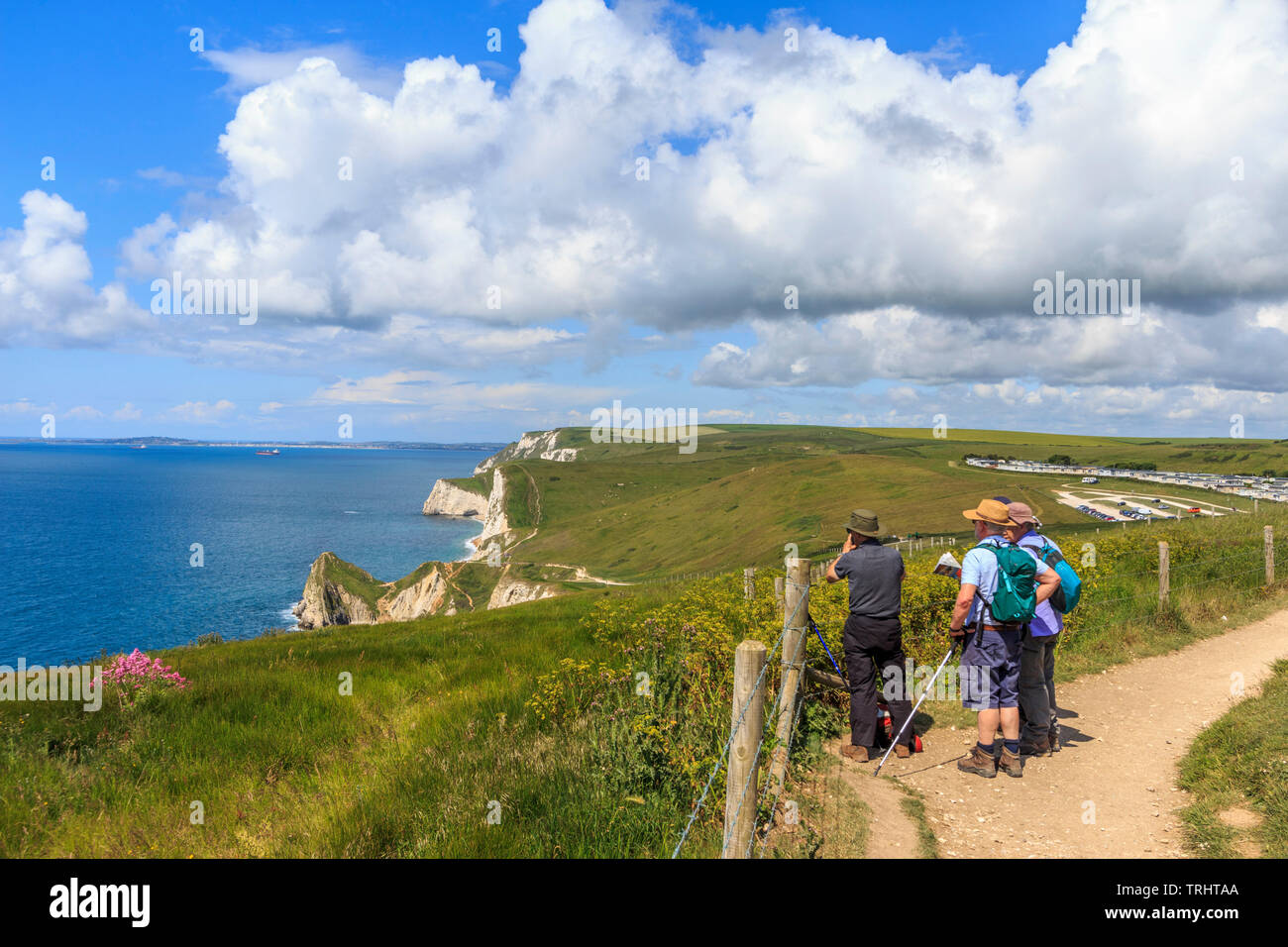 Man o war bay près de durdle door, Jurassic Coast, côte sud, dorset, England, UK, FR Banque D'Images