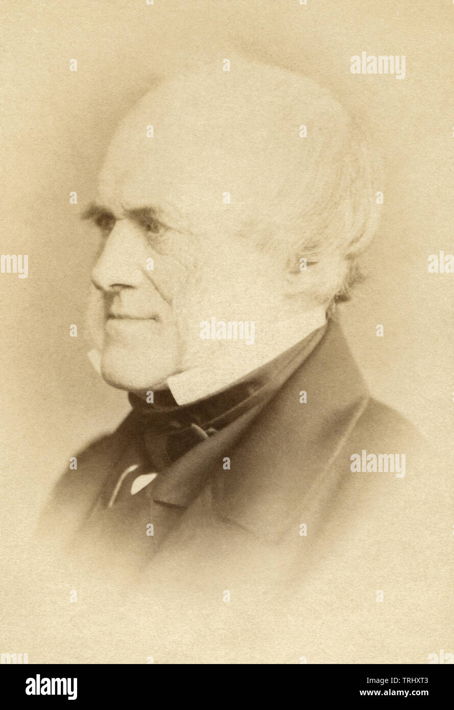 Sir Charles Lyell, 1 baronnet, FRS (1797-1875) était un avocat britannique et le premier géologue de son jour. Il est surtout connu pour son livre Principes de la géologie qui a popularisé le concept de l'uniformitarianisme. (Photo par Elliott & Fry, c1869) Banque D'Images