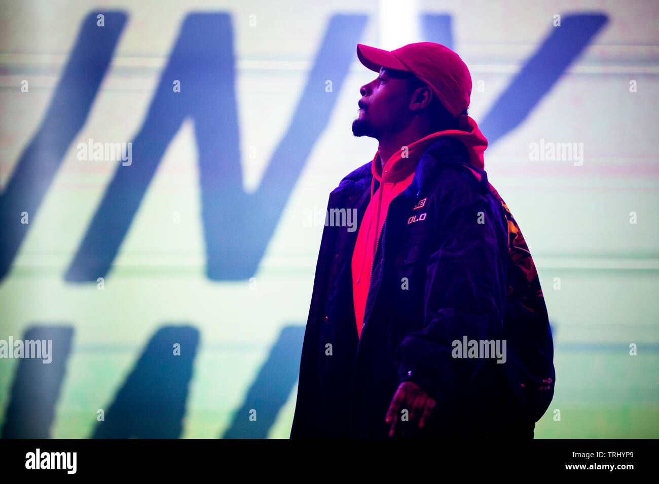 Le rappeur américain, Danny Brown, est vu en live à nos Primavera Sound Festival 2019 s'est tenue à Porto, Portugal. Banque D'Images