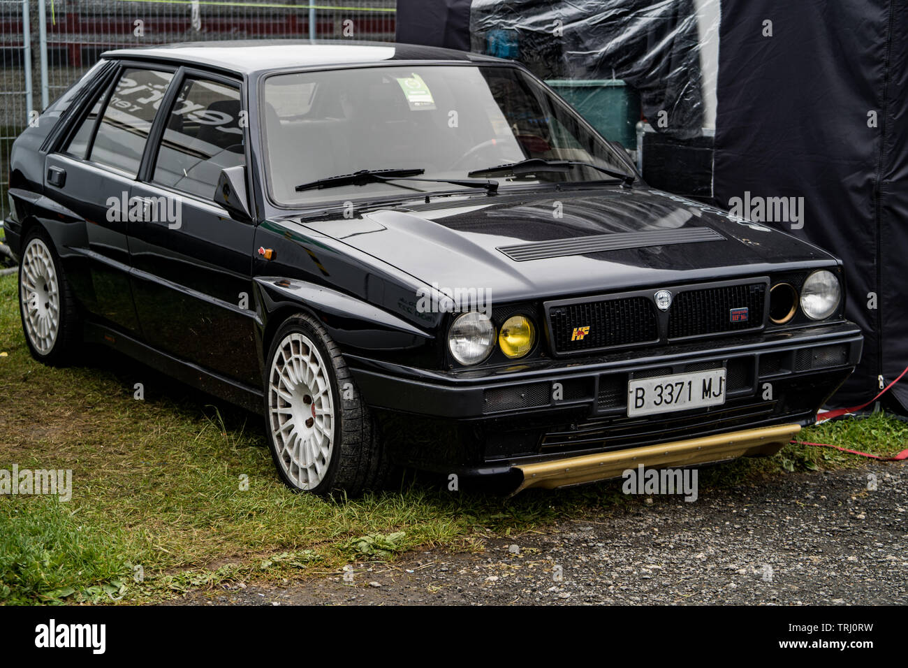 Lancia Delta berline performance Banque D'Images