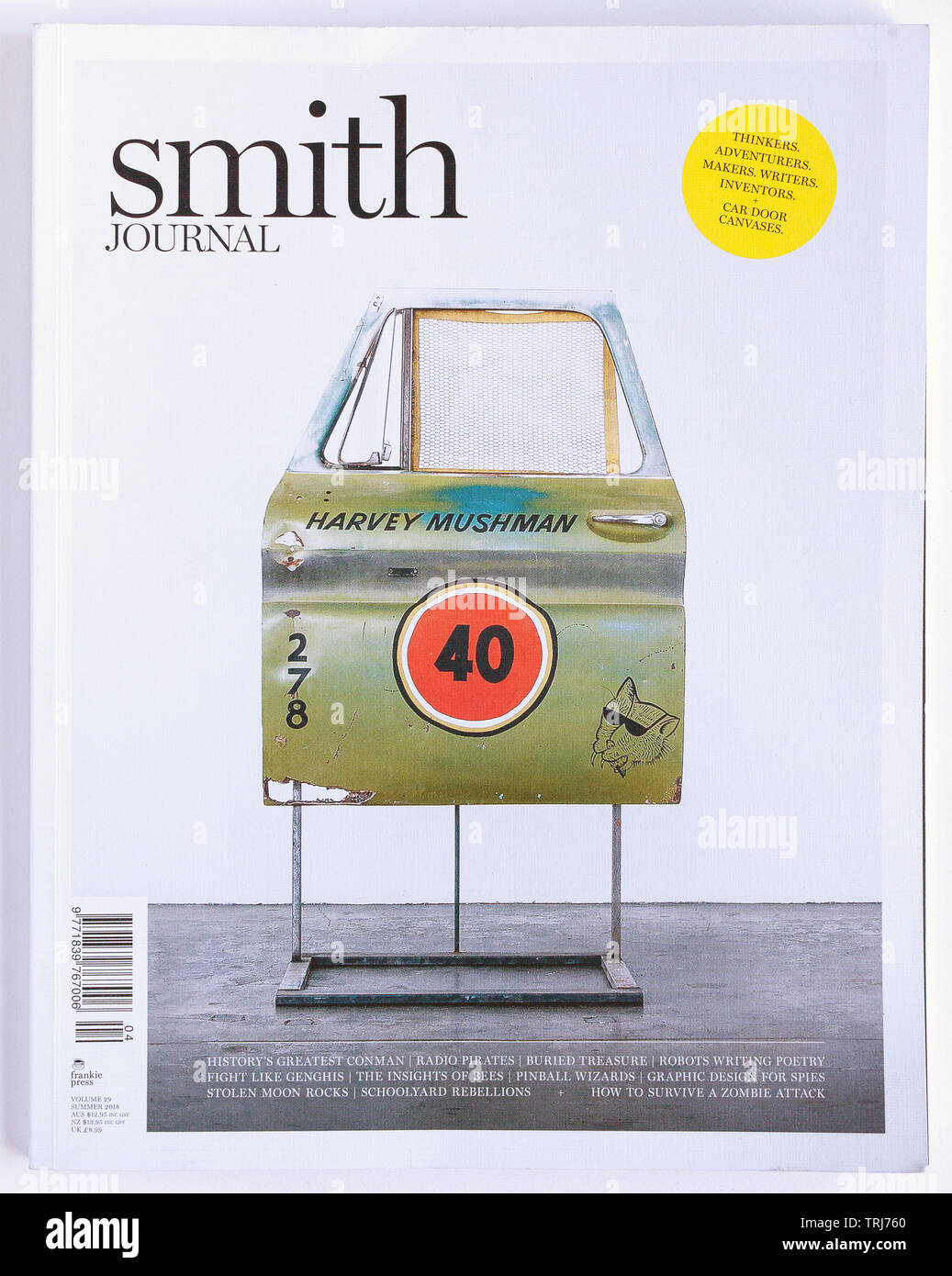 La couverture du Smith Journal, volume 29, été 2018 - usage éditorial seulement Banque D'Images