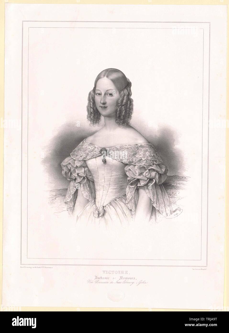 Victoria, princesse de Saxe-Cobourg-Gotha,-Additional-Rights Clearance-Info-Not-Available Banque D'Images