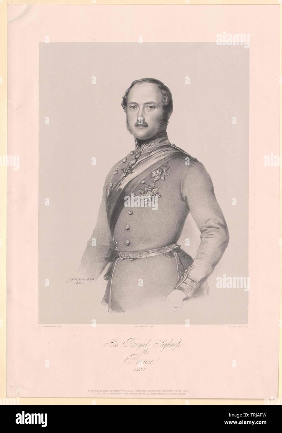 Albert, Prince consort d'Angleterre, duc de Saxe, prince de Saxe-Cobourg-Gotha,-Additional-Rights Clearance-Info-Not-Available Banque D'Images