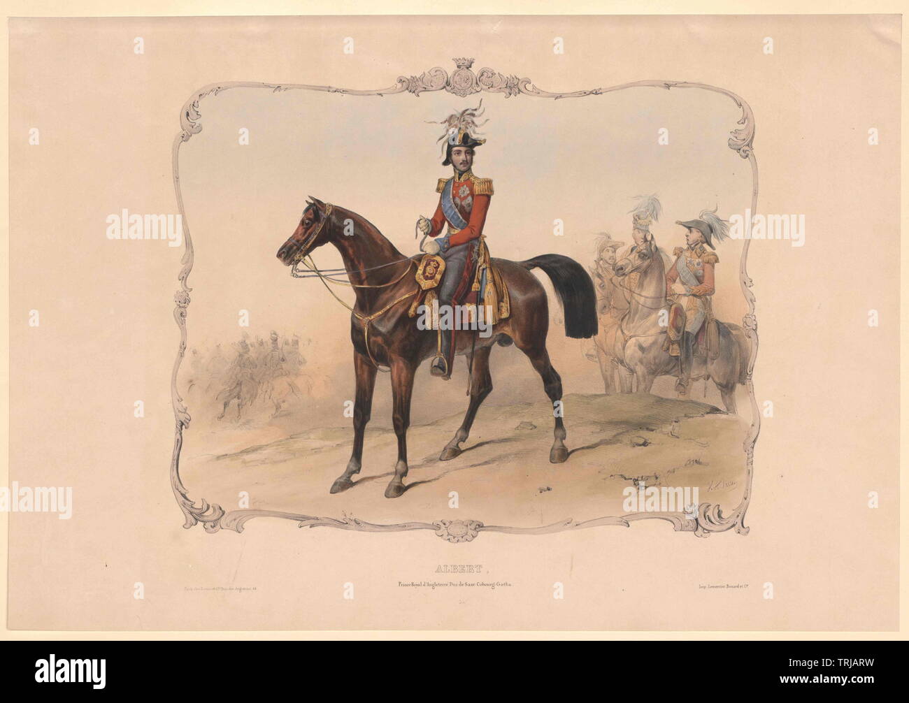 Albert, Prince consort d'Angleterre, duc de Saxe, prince de Saxe-Cobourg-Gotha,-Additional-Rights Clearance-Info-Not-Available Banque D'Images