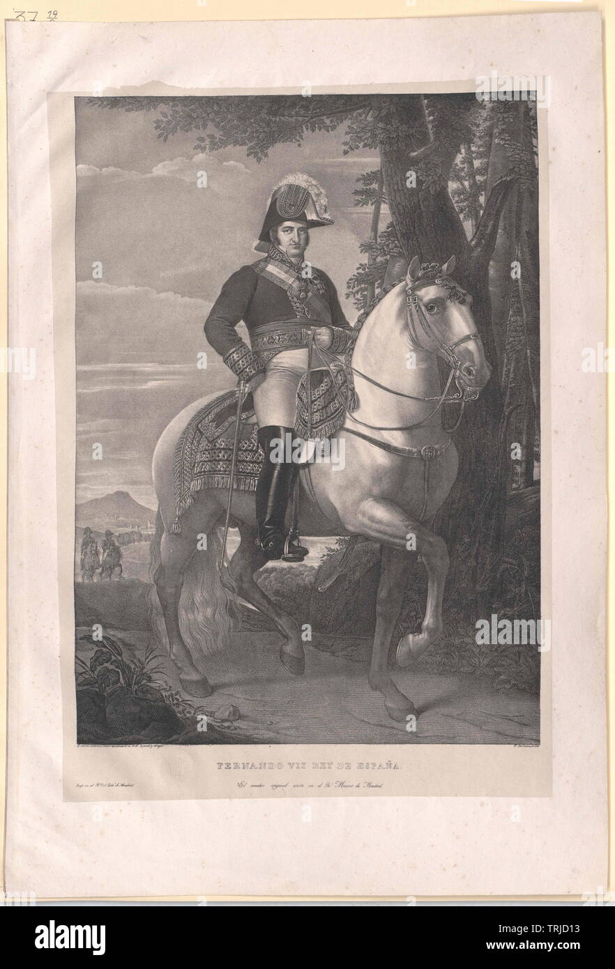 Ferdinand VII, roi d'Espagne, Additional-Rights Clearance-Info-Not-Available- Banque D'Images Ferdinand VII, roi d'Espagne, Additional-Rights Clearance-Info-Not-Available- Banque D'Images