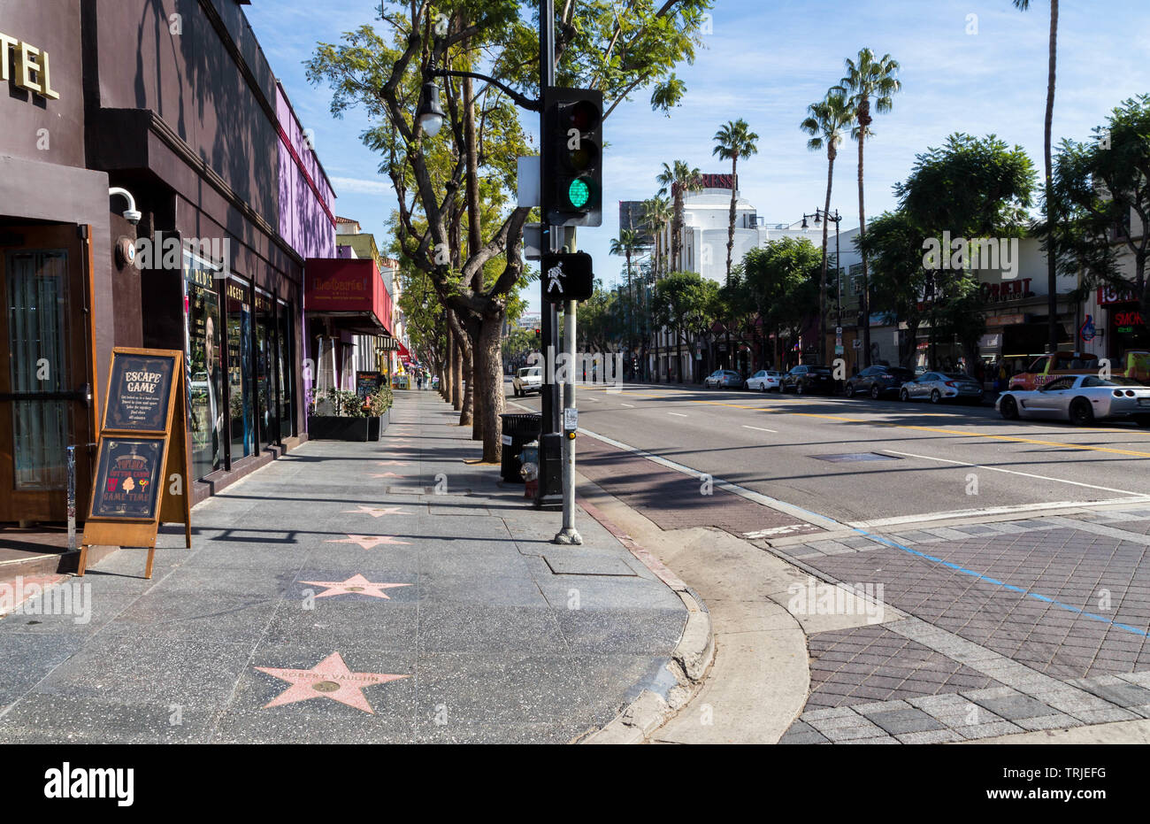 Hollywood Walk of Fame, Hollywood, Californie, États-Unis d'Amérique Banque D'Images