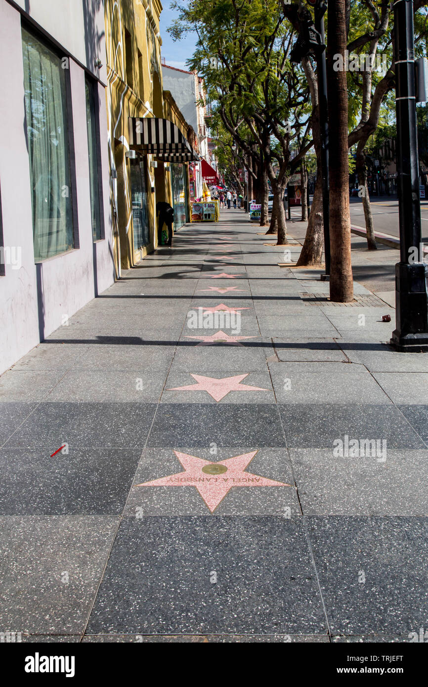 Hollywood Walk of Fame, Hollywood, Californie, États-Unis d'Amérique Banque D'Images