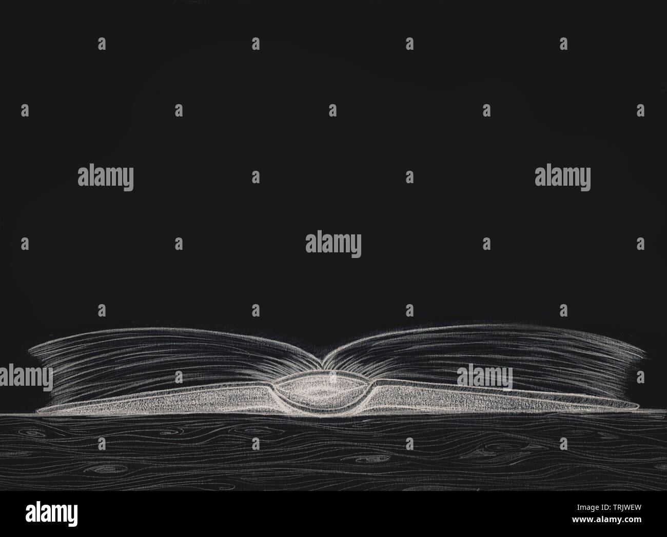 Carnet croquis au crayon glow  copie espace sombre par jziprian   Banque D'Images