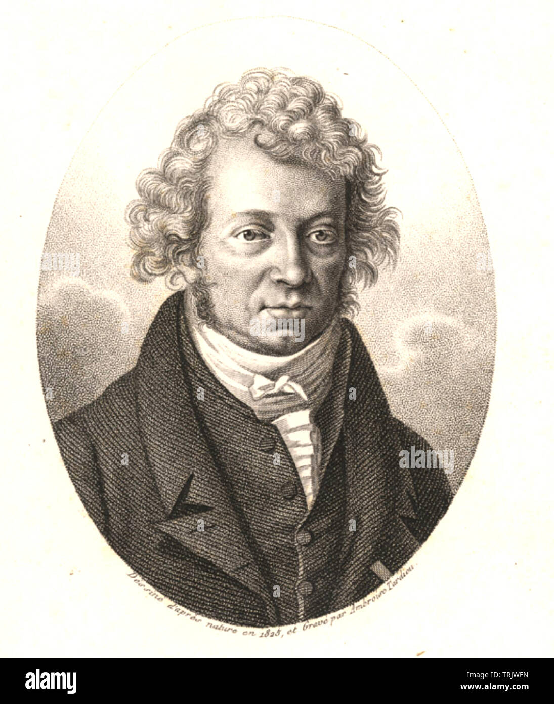 ANDRÉ-MARIE Le AMPĖRE (1775-1836) physicien et mathématicien français Banque D'Images