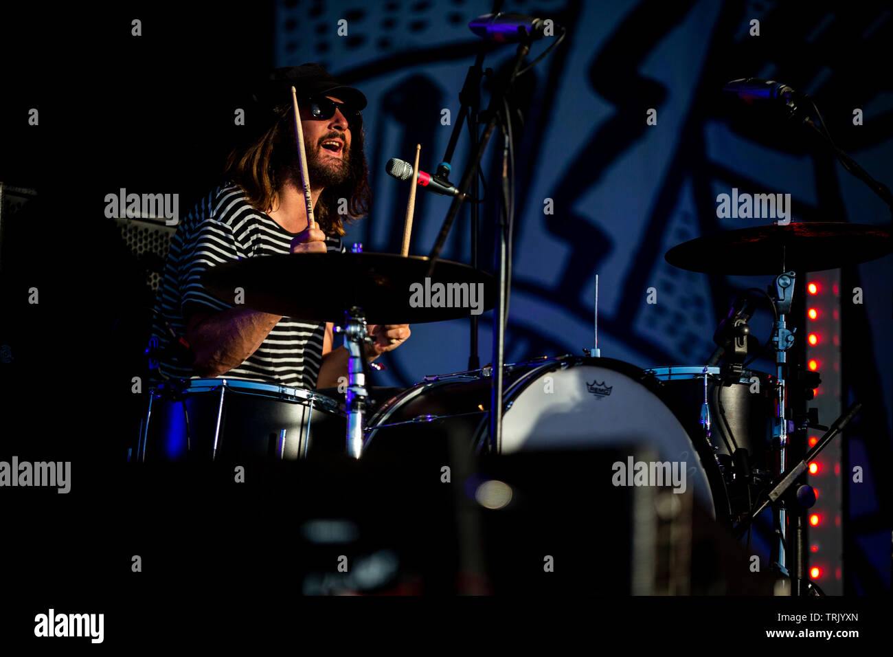 La chanteuse australienne, auteur-compositeur et musicien, Courtney Barnet, est vu en live à l'étape au cours de nos Primavera Sound Festival 2019 s'est tenue à Porto, Portugal. Banque D'Images