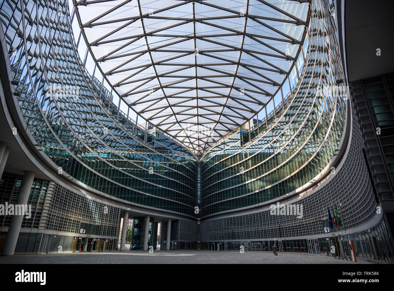 Les rues de la région de Lombardie palace à Milan. Banque D'Images