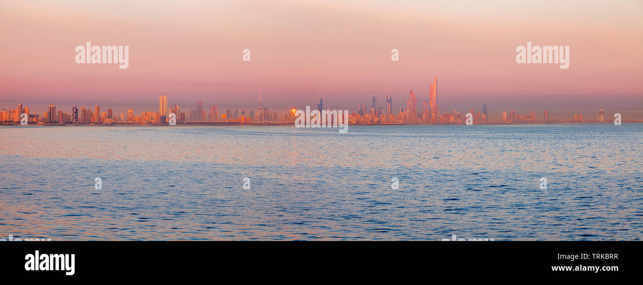 L'architecture de la ville de Koweït. La ville de Koweït, Koweït. Banque D'Images