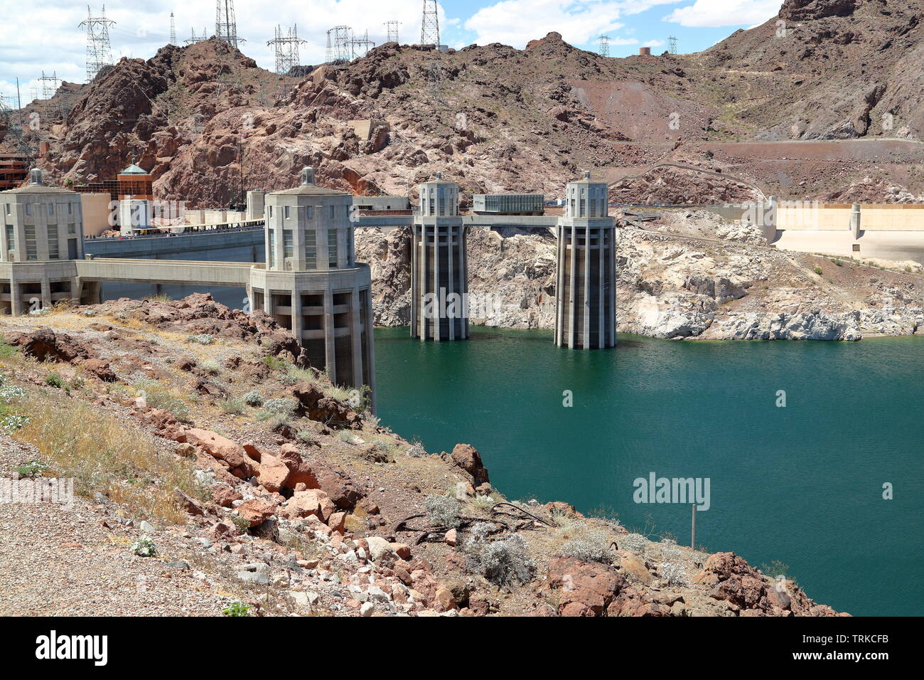 Hoover Dam, Boulder City, Nevada, USA Banque D'Images