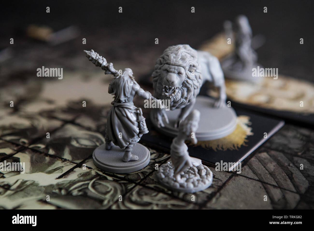 Miniatures de la mort jeu Kingdom Monster par Adam Poots Banque D'Images