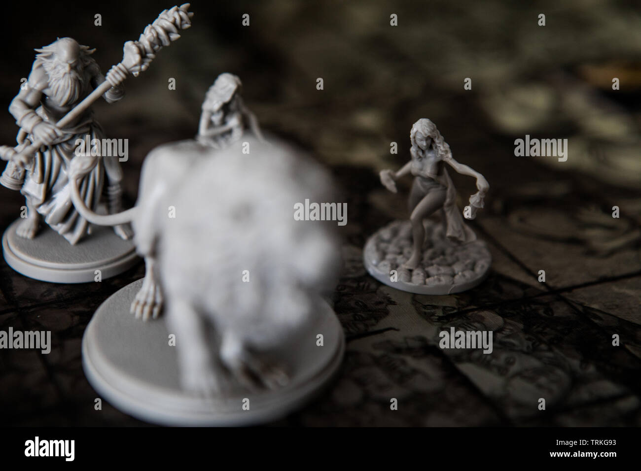 Miniatures de la mort jeu Kingdom Monster par Adam Poots Banque D'Images