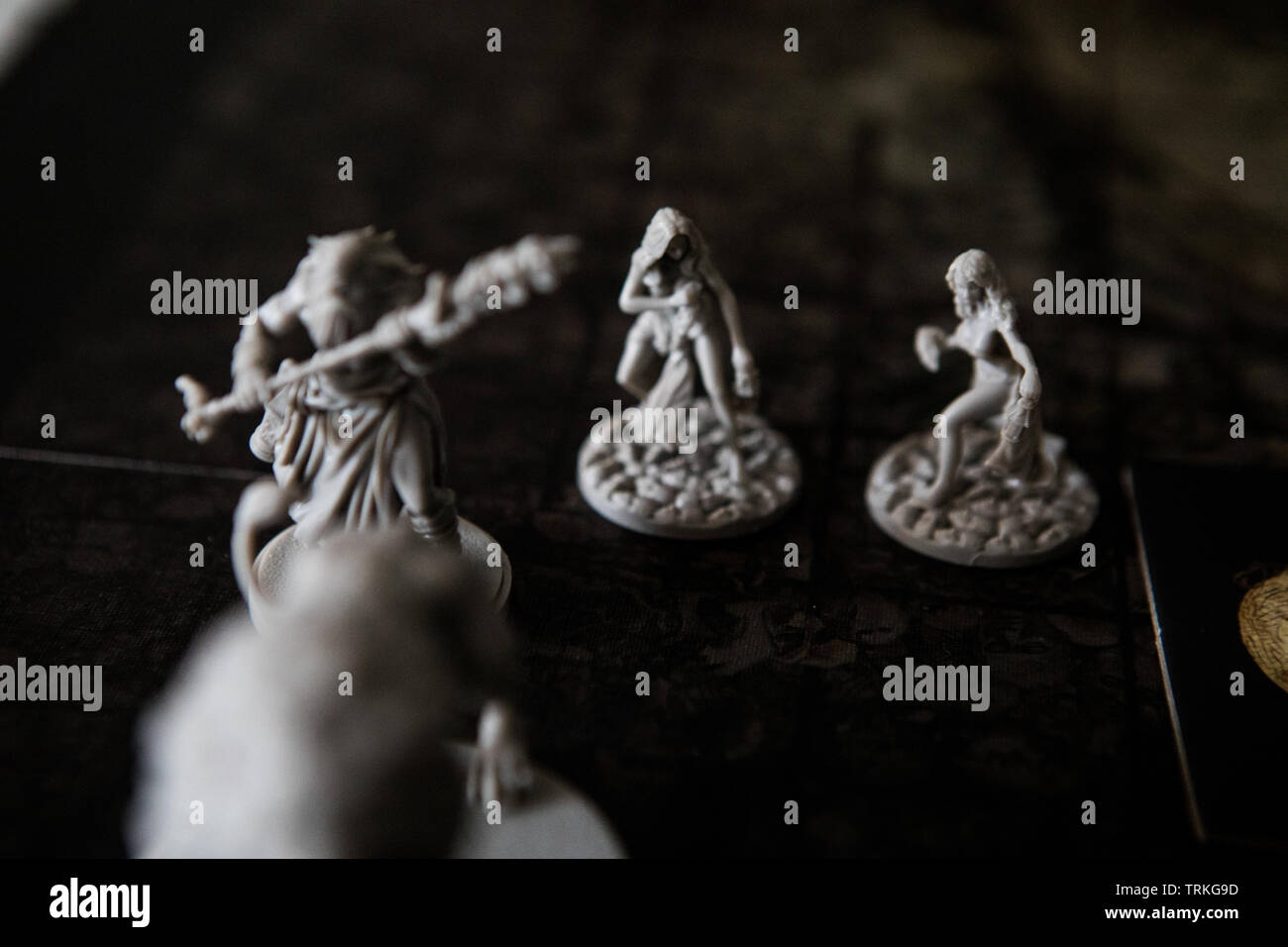 Miniatures de la mort jeu Kingdom Monster par Adam Poots Banque D'Images