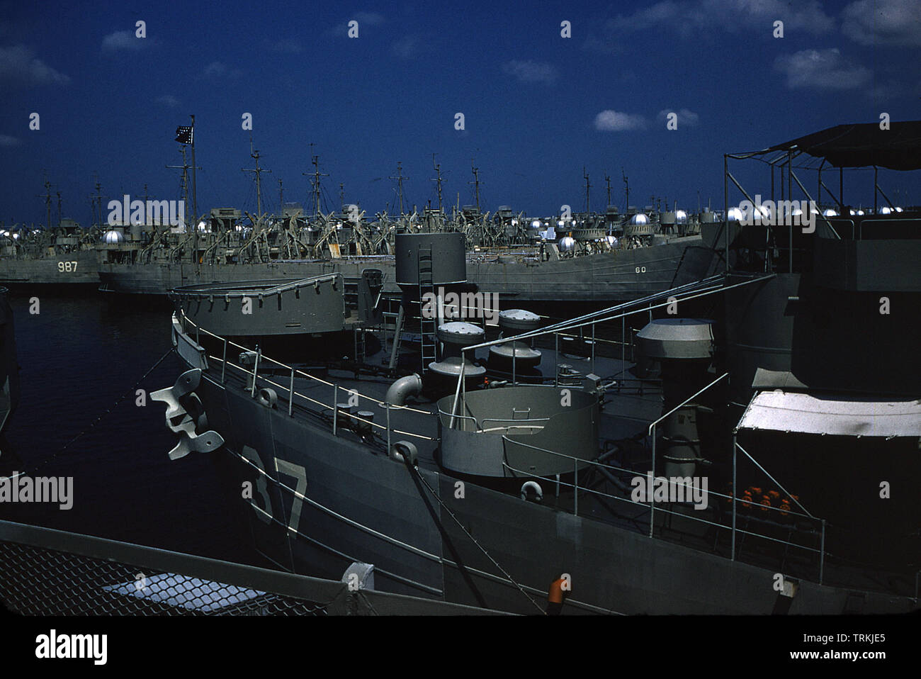 US NAVY / United States Navy / Landing-Ships Landungsschiffe Banque D'Images