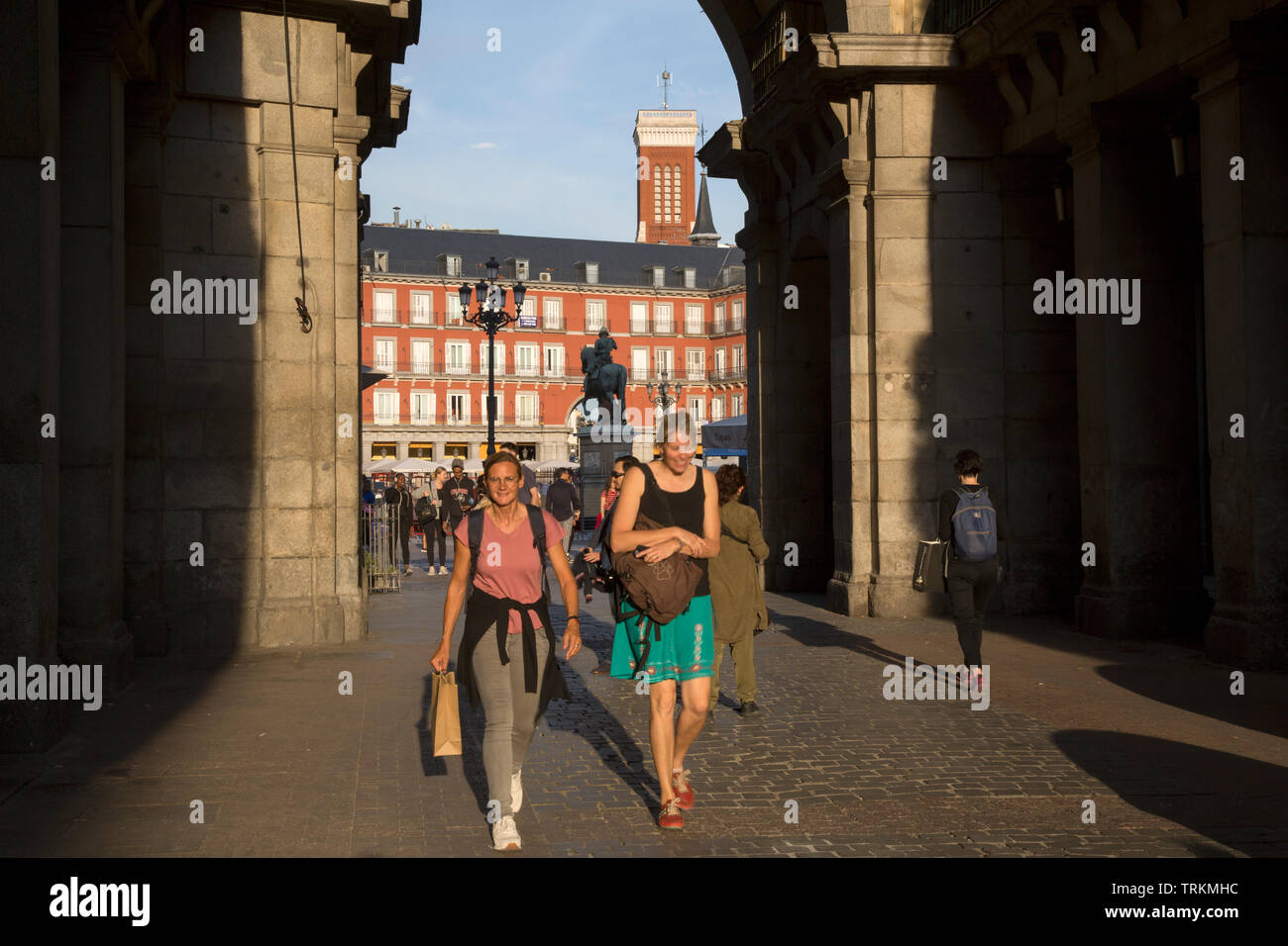 Entrée de la Plaza Mayor, Madrid, Espagne Banque D'Images