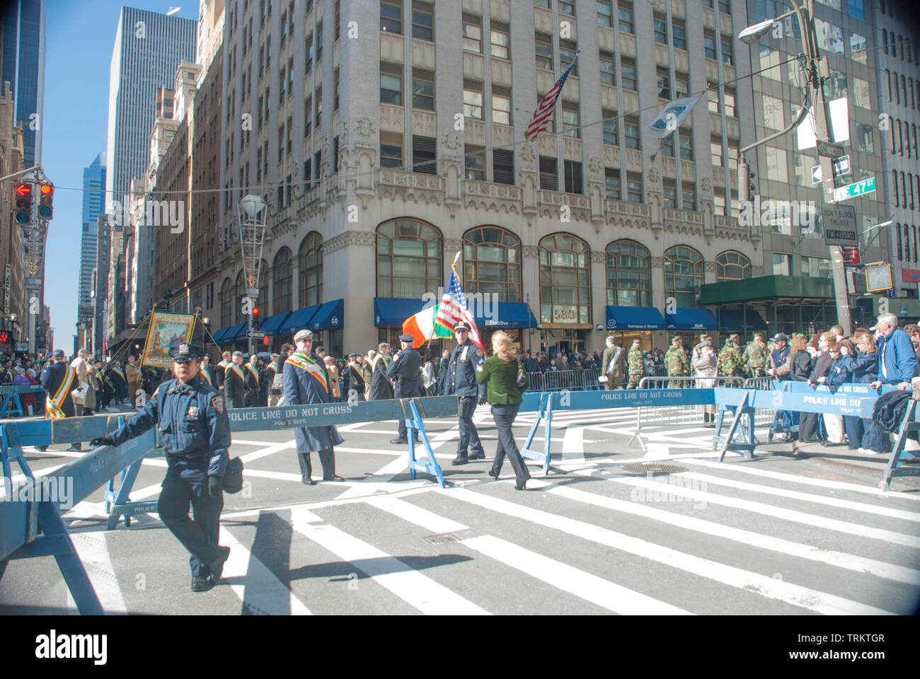 New York, les célébrations de la St Patrick. Banque D'Images