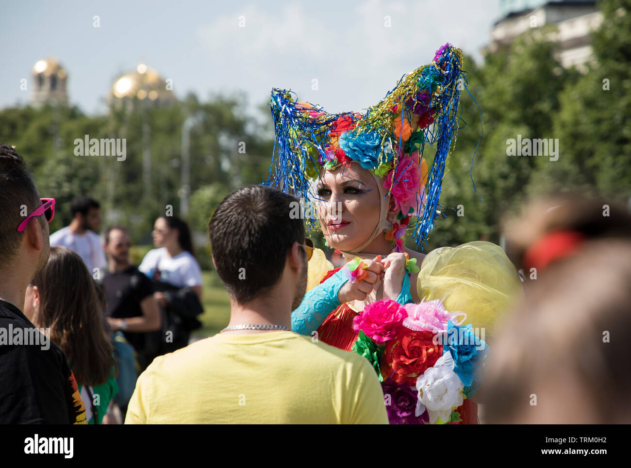 Sofia, Bulgarie - Juin 08, 2019 : Sofia Pride est le plus grand événement annuel dédié à l'égalité et les droits de l'homme de tous les citoyens et les plus grands Banque D'Images
