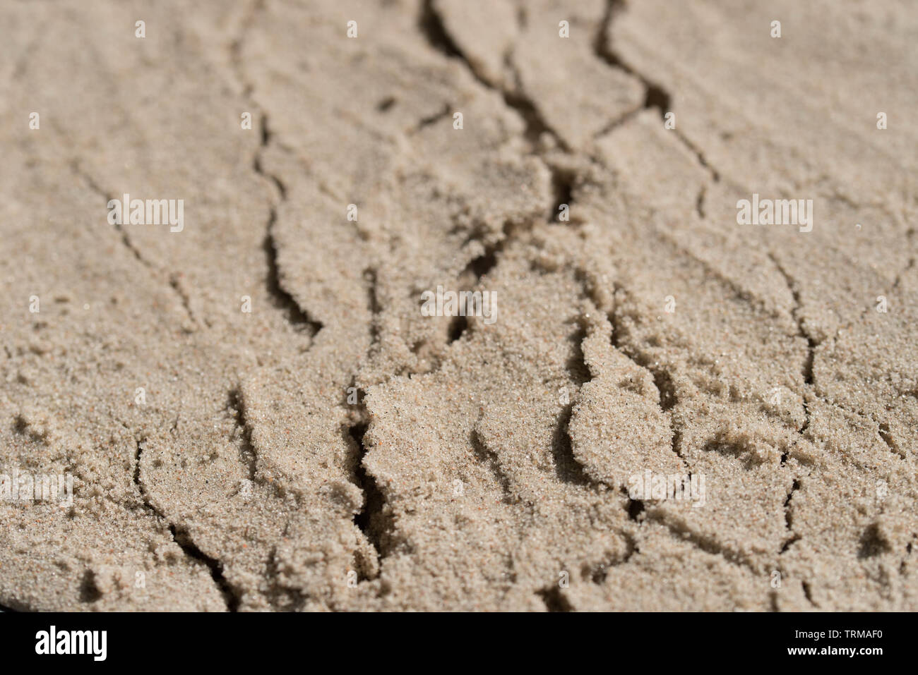 Texture de fond de sable concassé selective focus Banque D'Images